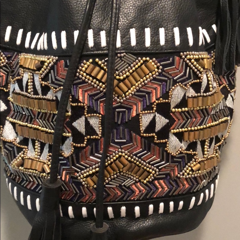 Anthropologie Antik Batik ibban leather bucket bag - Picture 6 of 8